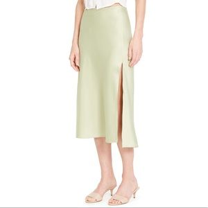 DANIELLE BERNSTEIN x MACYS jade green midi skirt